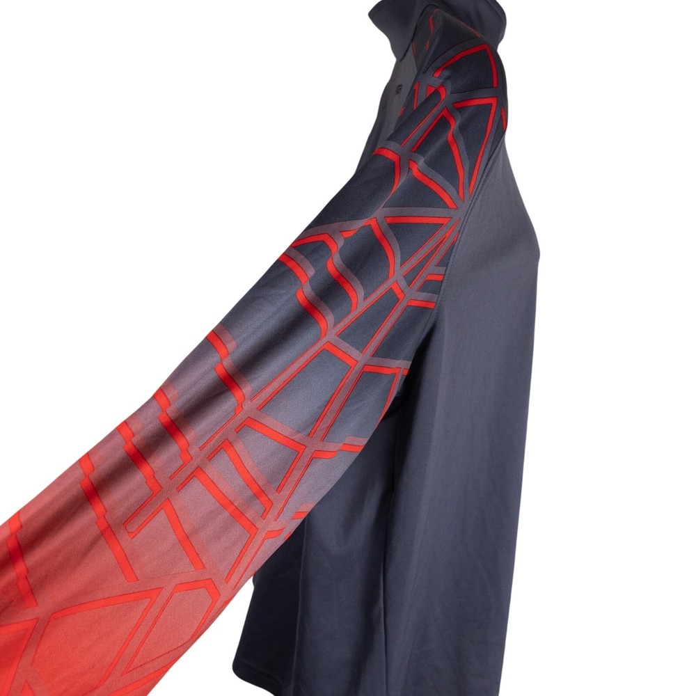 Spyder Gray Red Mens 1/4 Zip Performance Top Large