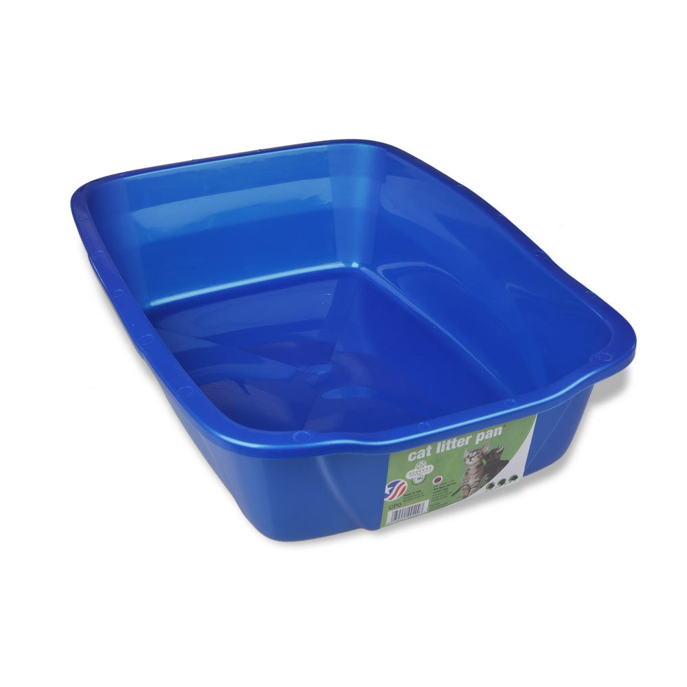 Van Ness Plastics Cat Litter Pan Blue Large, new