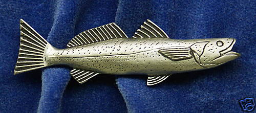Empire Pewter Weakfish Fish Pin