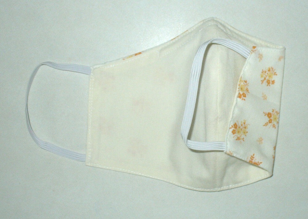 Face Mask Wire Adult Tan White
