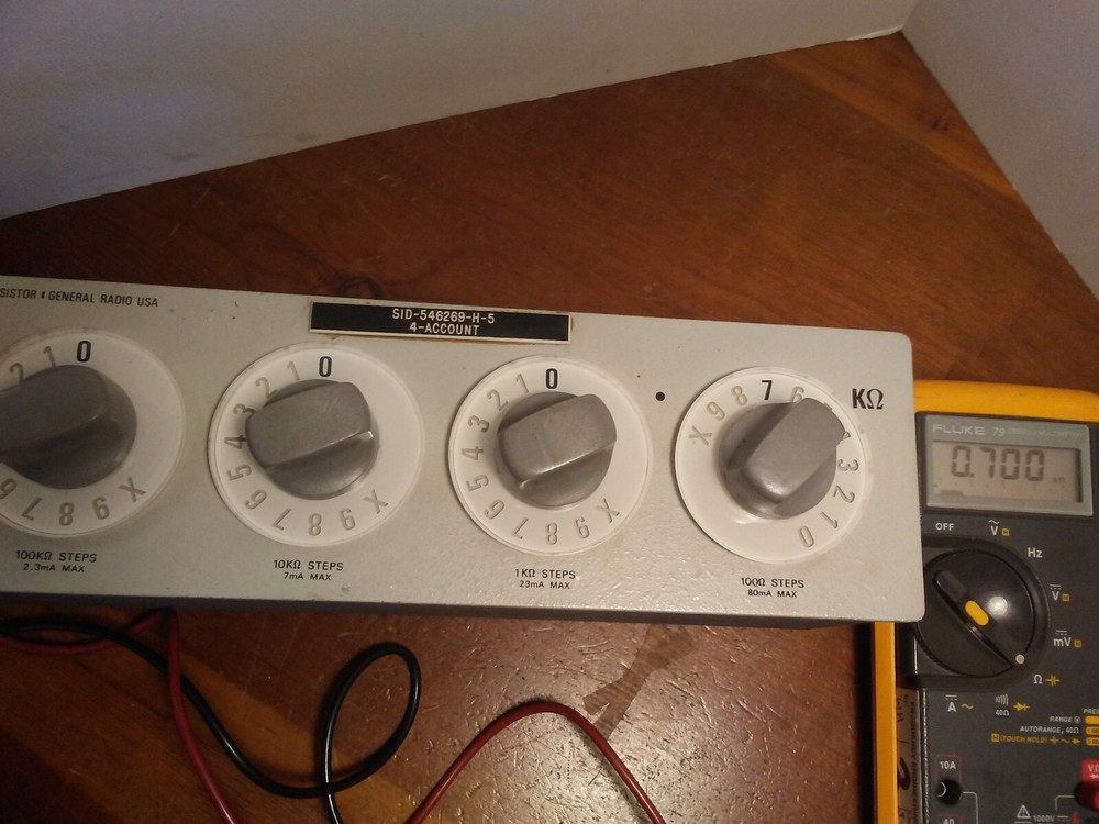 General Radio GR Type 1433-Q Precision Decade Resistor Tested OK