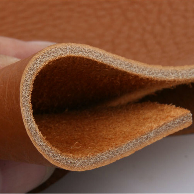 3.5mm Thickened Cowhide Genuine Leather Fabric First Layer Lychee Grain Material
