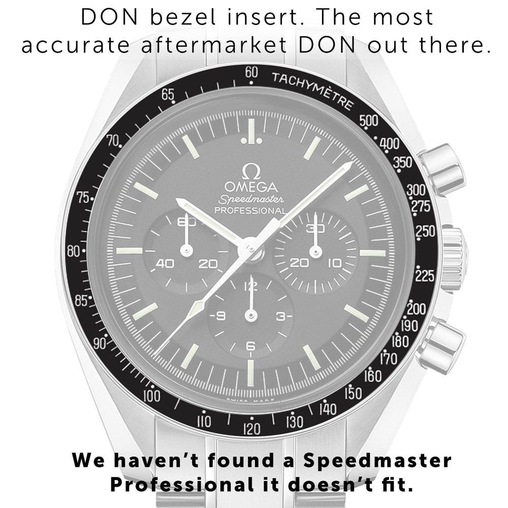 DON Dot Over Ninety Bezel Insert Omega Speedmaster Professional - Aftermarket
