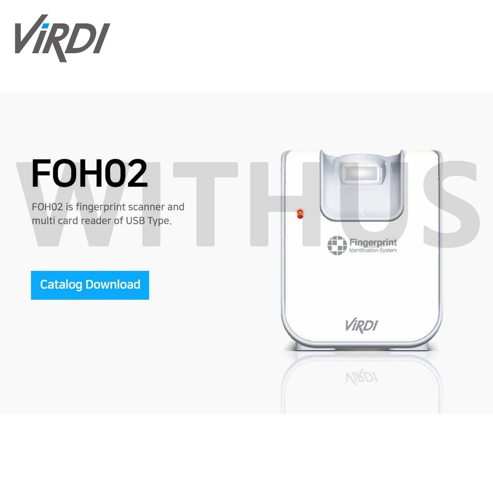 Virdi FOH02SC USB Fingerprint Scanner Card Reader - Tracking