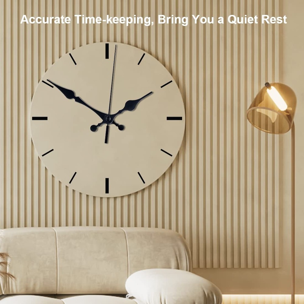 EMOON 3 Pack Silent Clock Mechanism Replacement Kit, Size1-3pack, Black