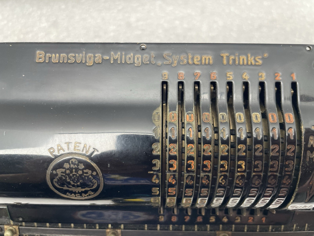 BRUNSVIGA MIDGET SYSTEM TRINKS CALCULATOR ADDING MACHINE 70062 GRIMMENATALIS