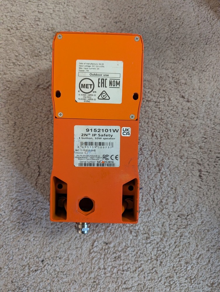 2N IP Safety Intercom Working, Latest Firmware Cloud Capable