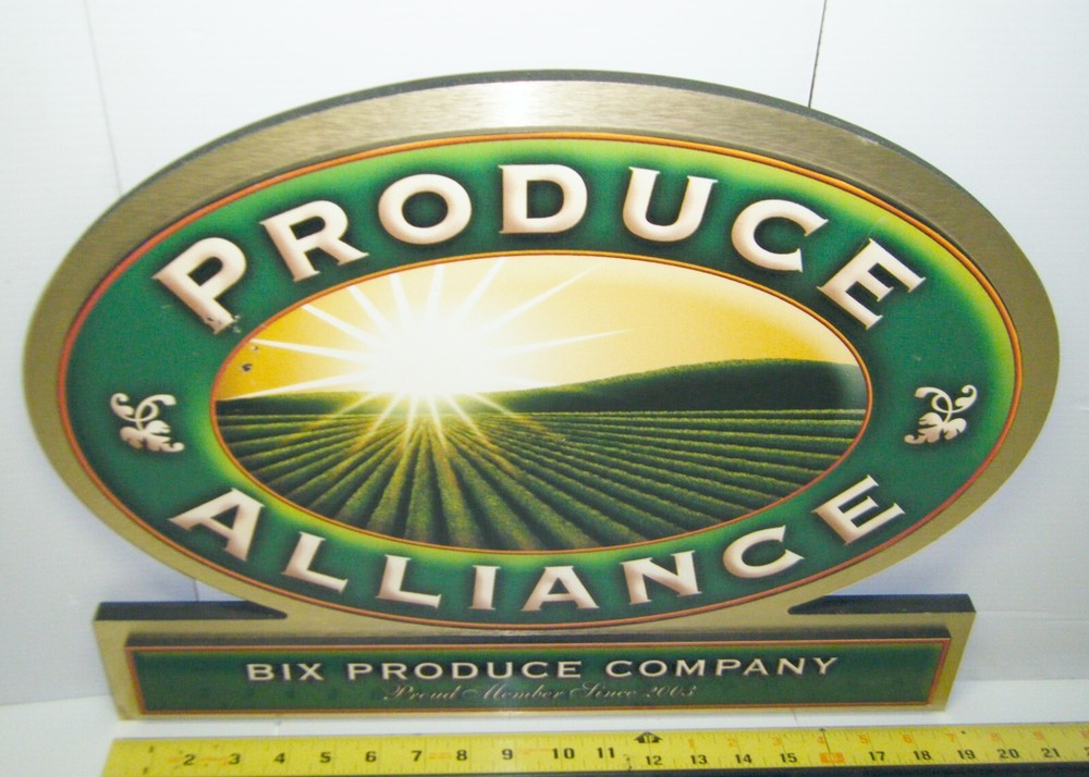 Solid Wood Produce Alliance Bix Produce Sign