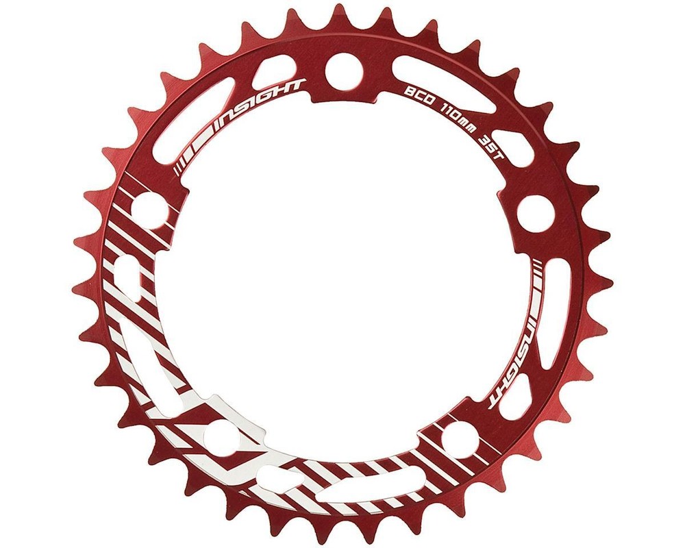 Insight 5-Bolt Chainring (Red)