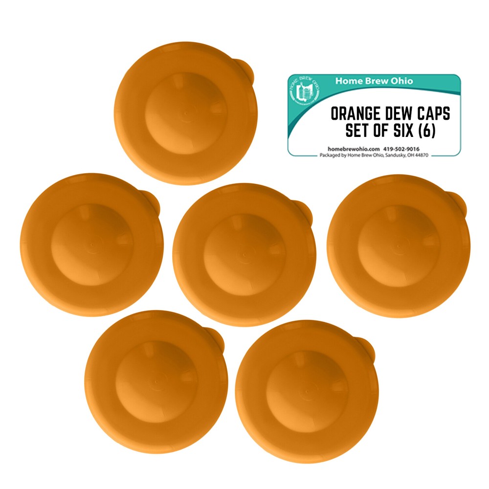 Home Brew Ohio Orange Dew Caps Set of 6