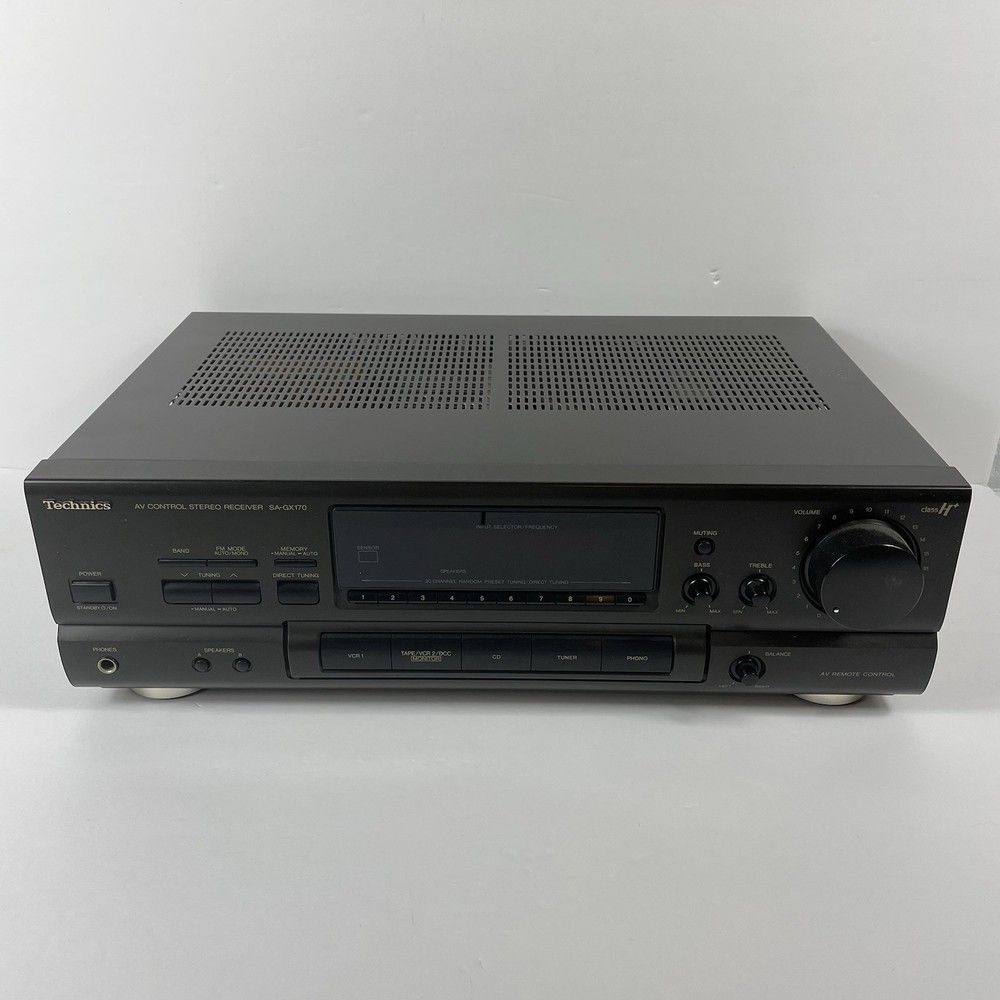 Technics 1994 SA-GX170 AV Control Stereo Receiver w/phono input TESTED Works