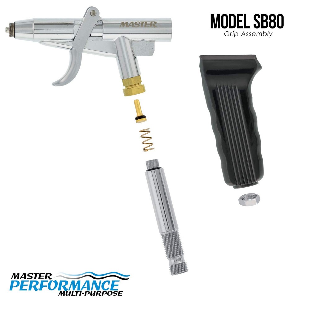SB80 Multi-Purpose Pistol Trigger Fixed Dual-Action Airbrush Set with 0.3mm T...