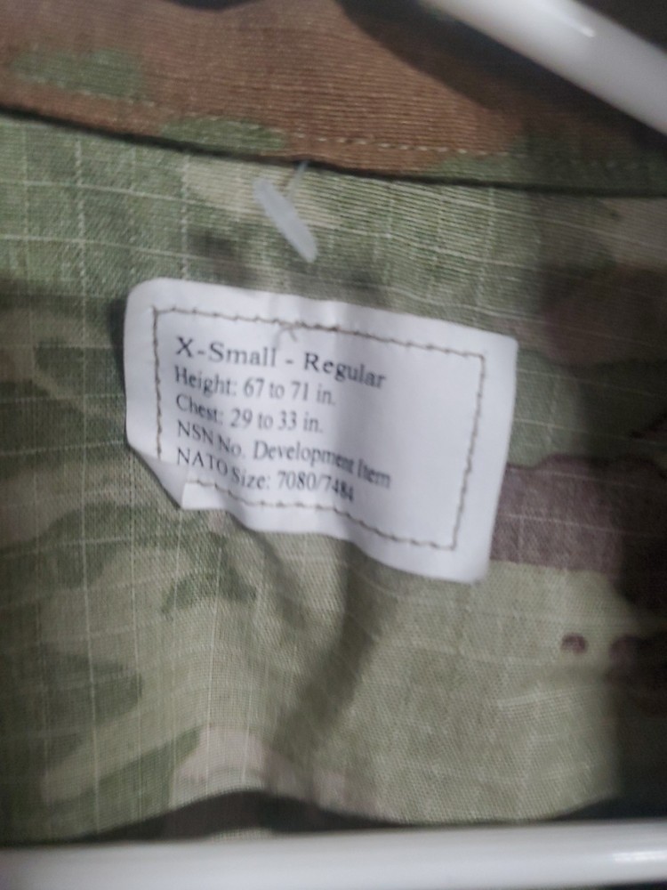 X Small Regular USAF IMPROVED HOT WEATHER Jacket COMBAT Top SCORPION