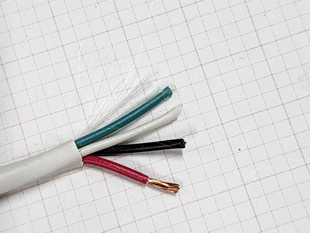 Structured Cable Products/SCP 18/4C Security/Alarm Cable Riser CMR White /100ft