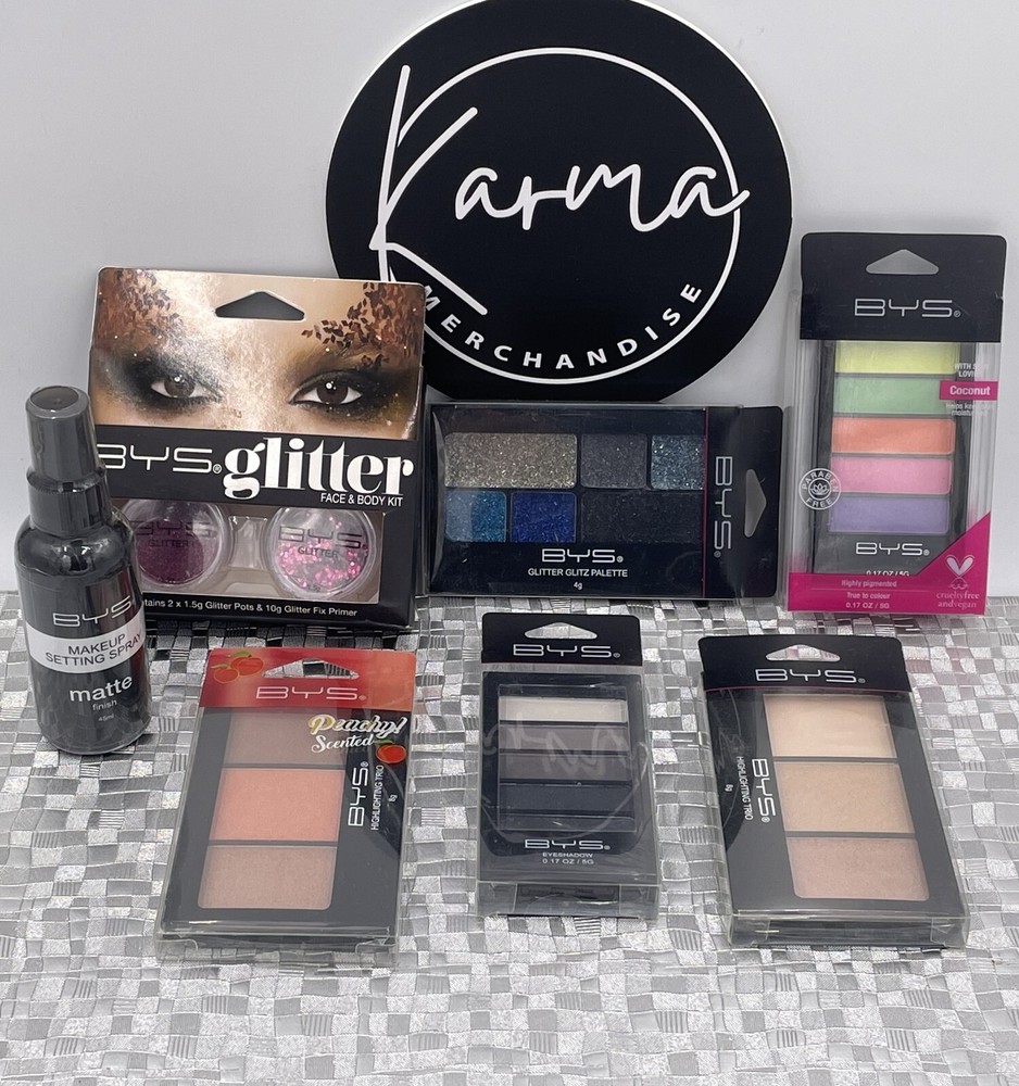 BYS 7-Piece Makeup Bundle - All New Eyeshadow & Highlighting Palettes + More!