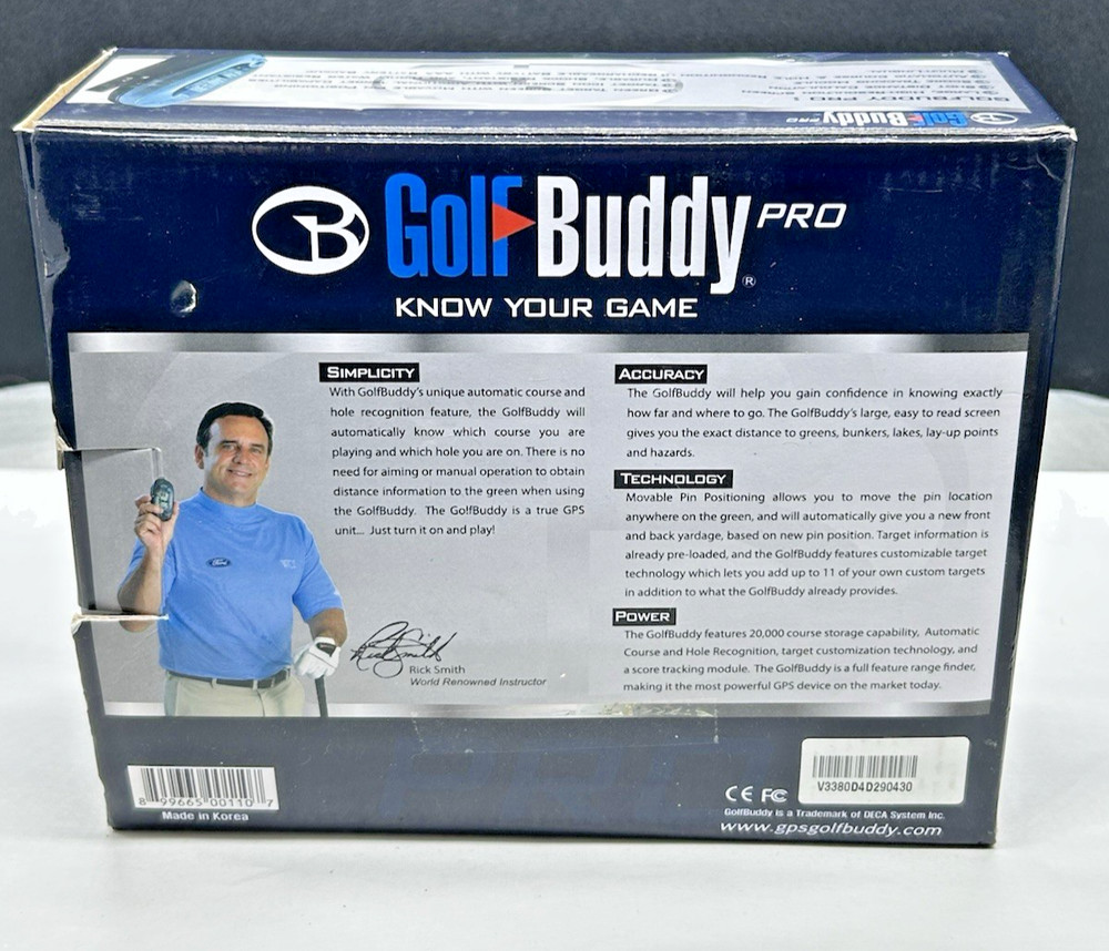Golf Buddy Pro GPS Rangefinder LCD Display In Box