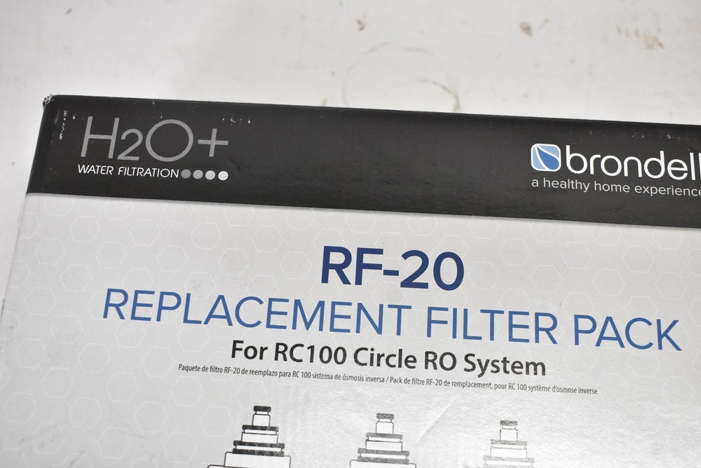 Brondell RF-20 Replacement Filter Pack For RC100 Circle RO System White Kitchen