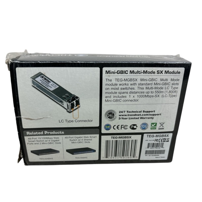 Trendnet TEG-MGBSX 1000Base-SX Multi-Mode LC Module 550m (New)