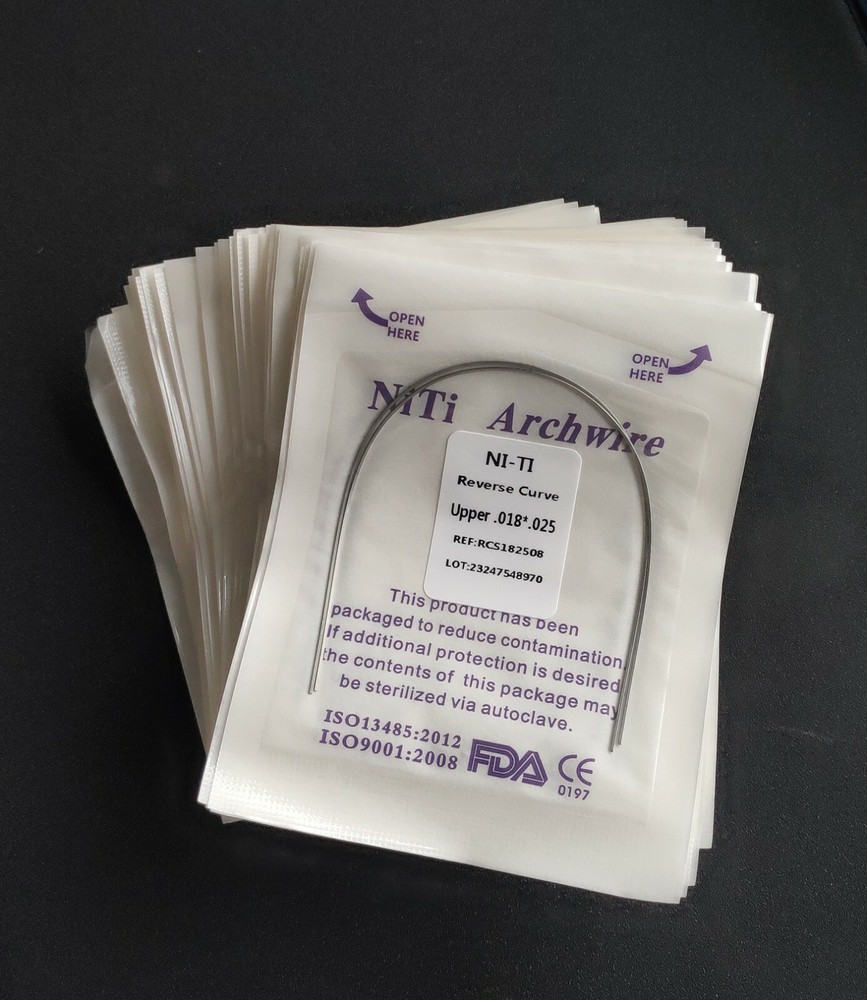 20Pack Dental Orthodontic Super Elastic Reverse Curve NITI Arch Wire Rectangular