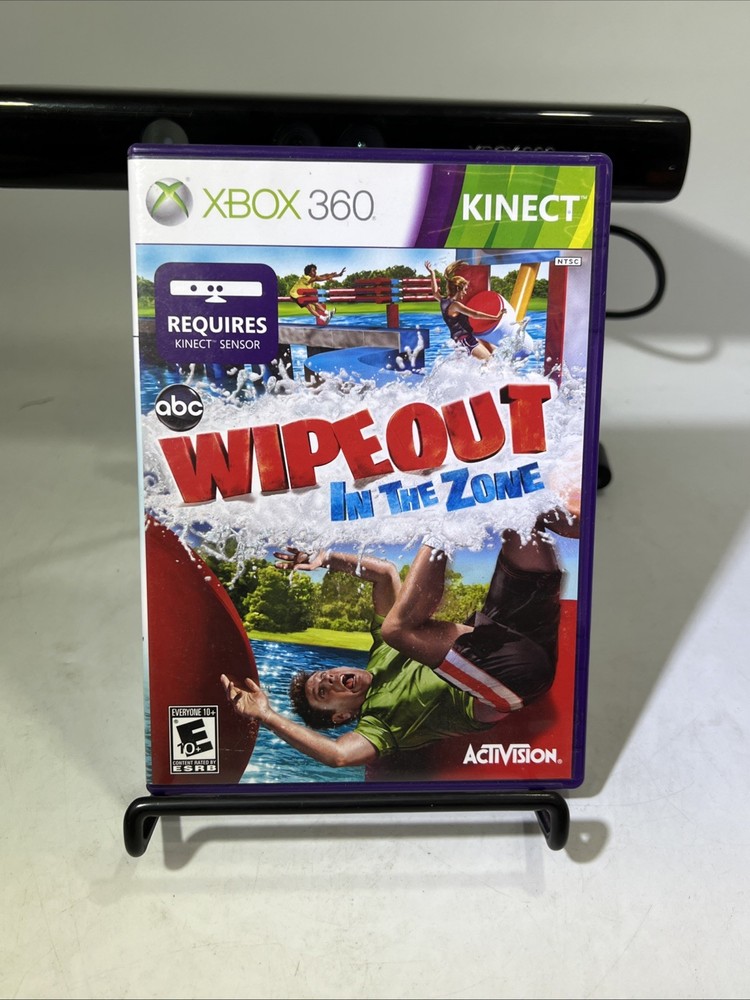 Microsoft Xbox 360 Kinect Sensor Bar W/6 Games Tested Bundle Lot #ML2