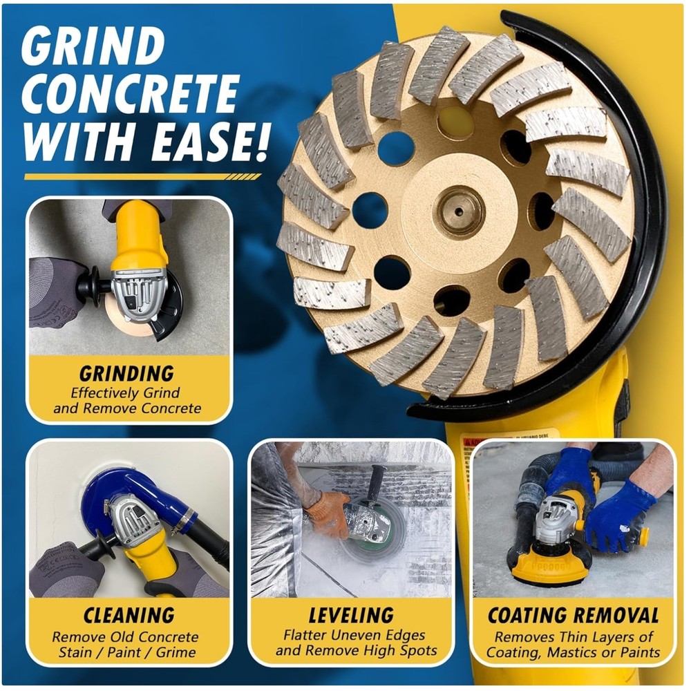 Turbo Segmented Grinding Wheels - 5" Medium Bond