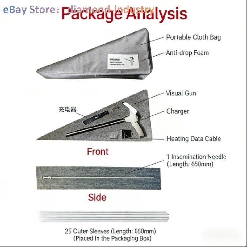 Visual insemination gun and inseminator for cattle Artificial insemination tools