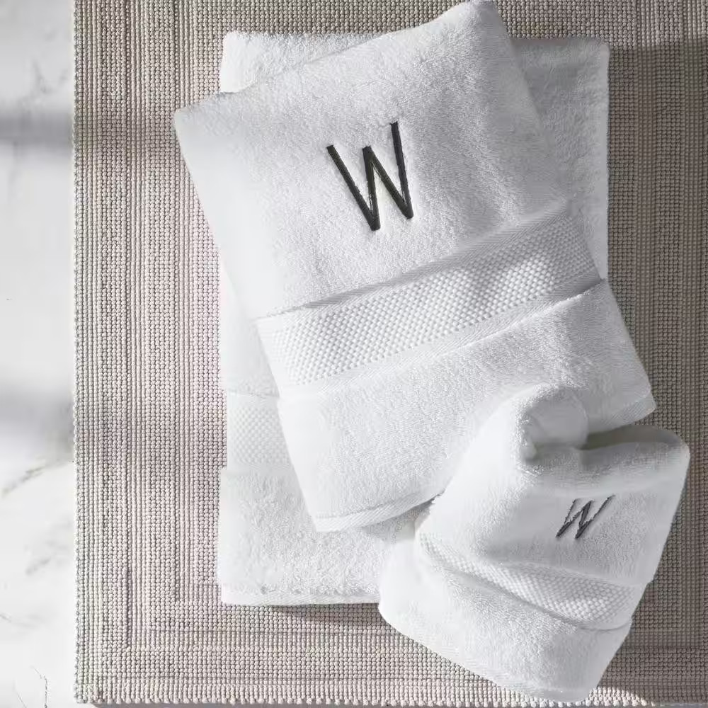 Legends Sterling White Solid Supima Cotton Bath Towel