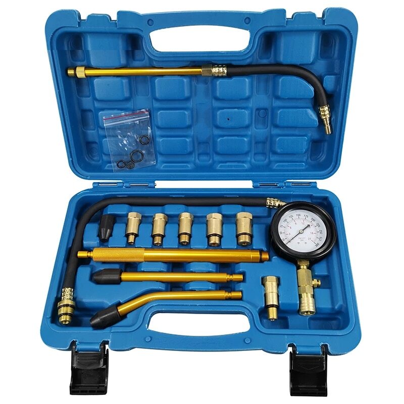 Cylinder Compressor Gauge Meter Test Pressure Compression Leakage Diagnostic