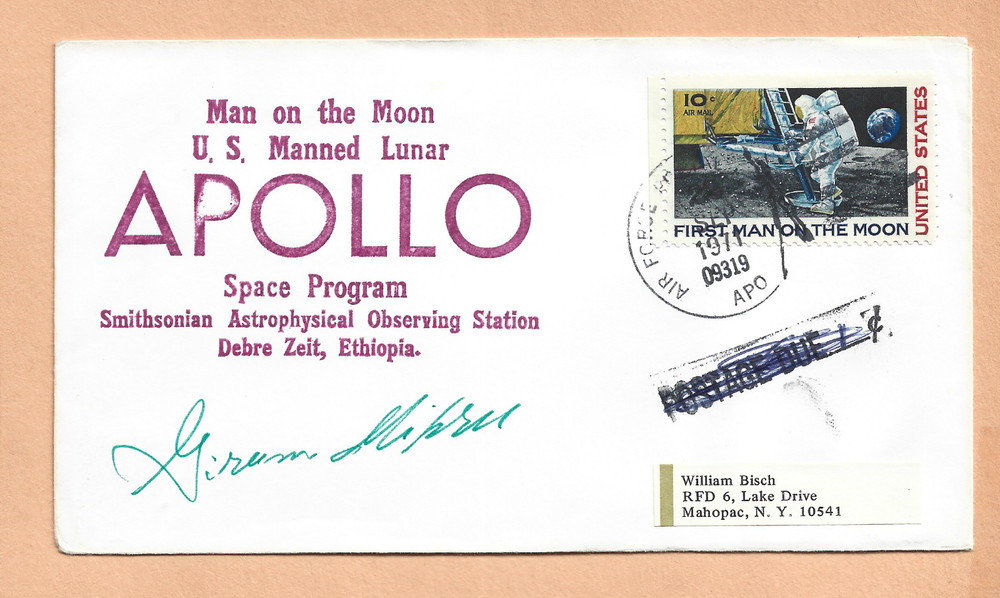 US MANNED LUNAR APOLLO SPACE PROGRAM SEP 20,1971 SIGNED   SPACE COVER