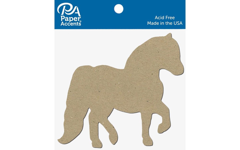 Chip Shape 8pc Horse Natural