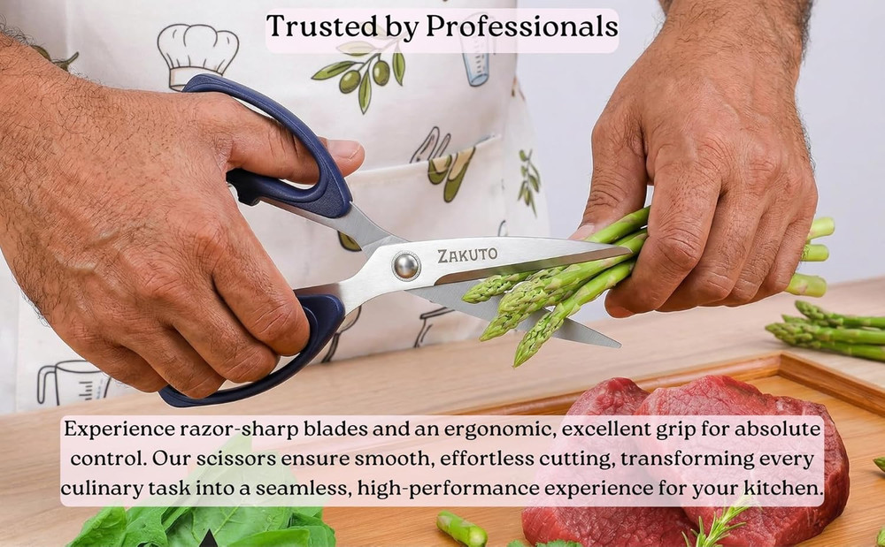 Scissors 2-Pack – Kitchen Scissors, Scissors All Purpose, Kitchen Shears & Kitch