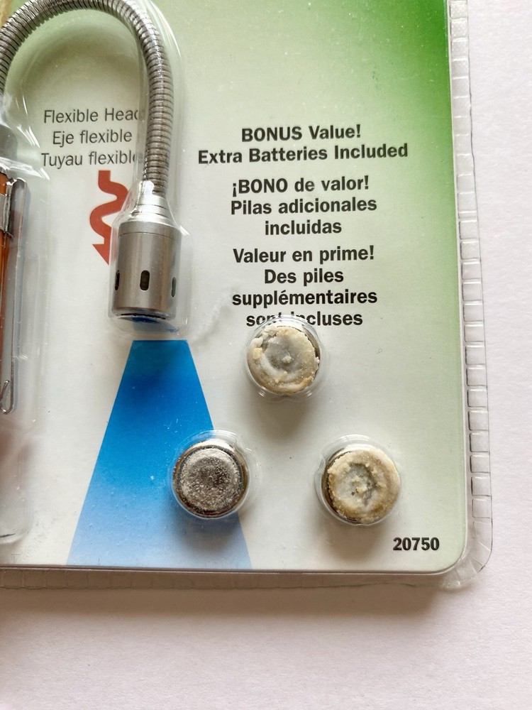 LED Light and Red Laser Pointer - 3 Button Batteries dead - Still New in Package