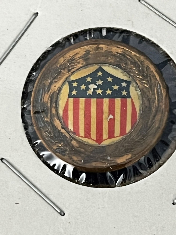 WWI Food Administration Pin Whitehead & Hoag Flag Shield Design