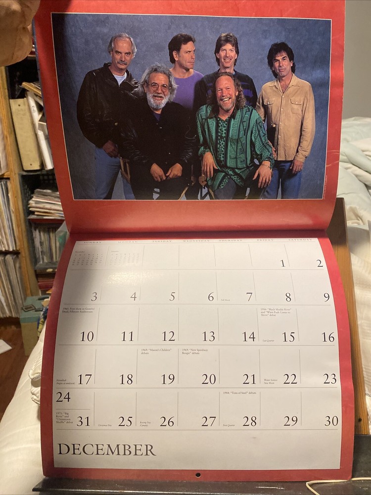 Vintage Grateful Dead Calendar 1995