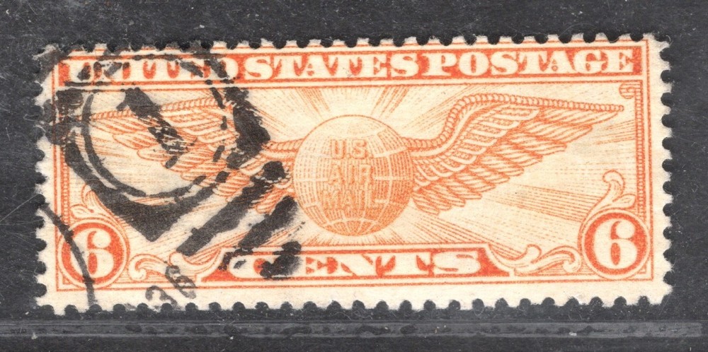 Centsational US Fancy Cancel Number 1 - SN C19 - Winged Globe
