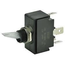BEP SPST Lighted Toggle Switch - Red LED - 12V - ON/OFF