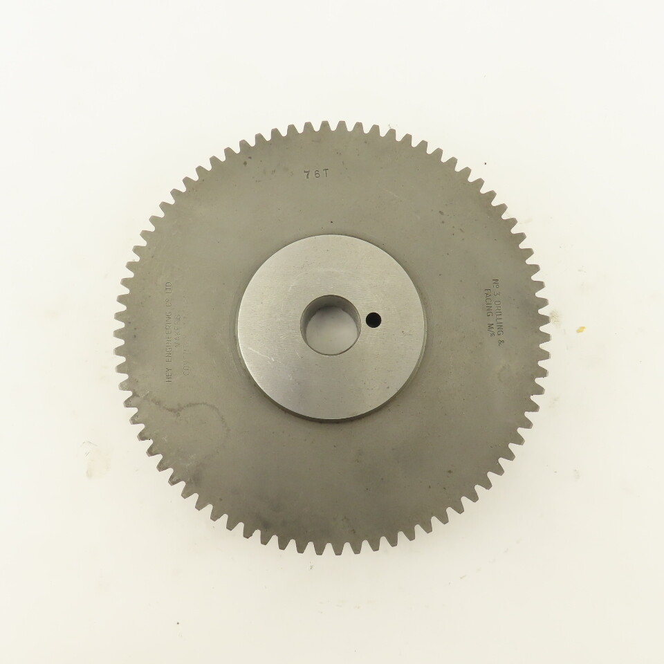 Hey Engineering 76 Tooth Gear For No. 3 Drilling And Facing Machine