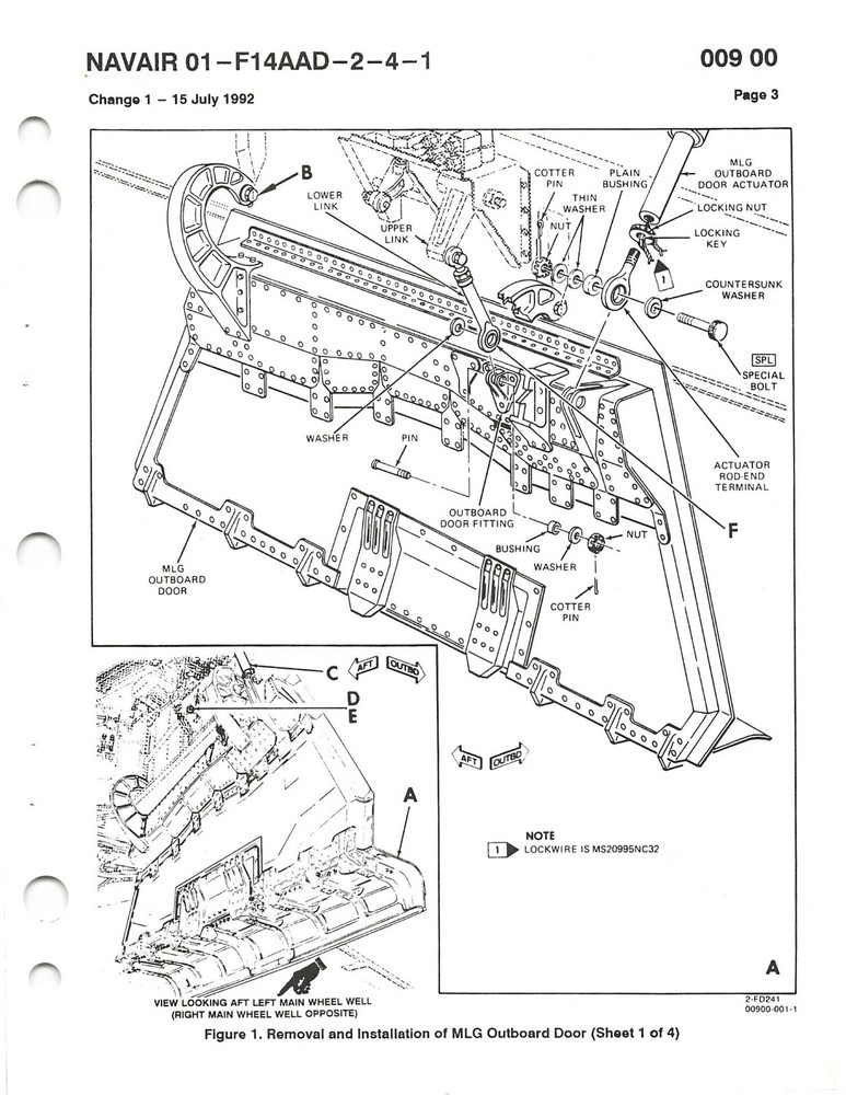 F-14D Super Tomcat 1995 Landing Systems Maint Flight Manual - CD