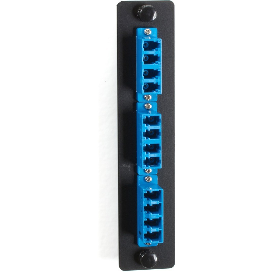 Black Box Standard Adapter Panel, (6) LC Duplex Pairs, Blue