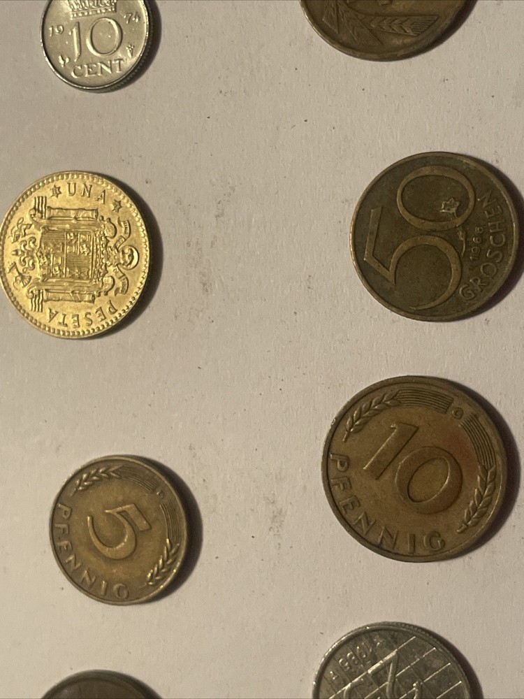 10 Europe 🪙 Different Coins Years Counties Denomination . 🇮🇹🇩🇪🇫🇷