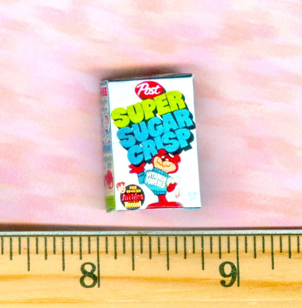 Dollhouse Miniature size Sugar Cereal Box   # SSC