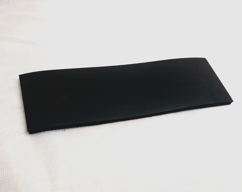 Neoprene Rubber Sheet Solid 1/2" Thick x 2" W x 8" L Rect Strip 60 Duro