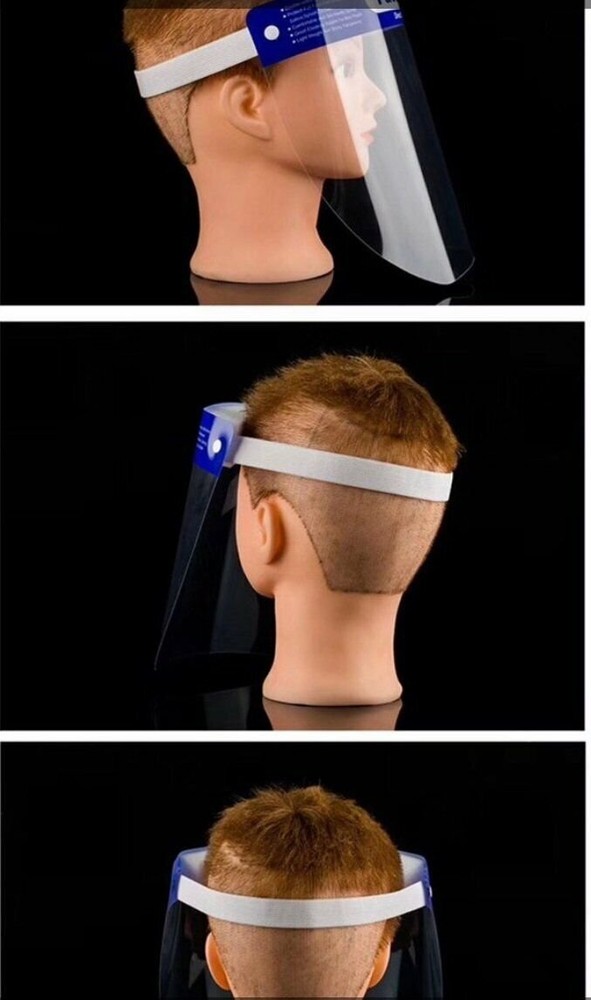 Face Shield Clear Protector Anti-Fog Reusable Washable Lightweight