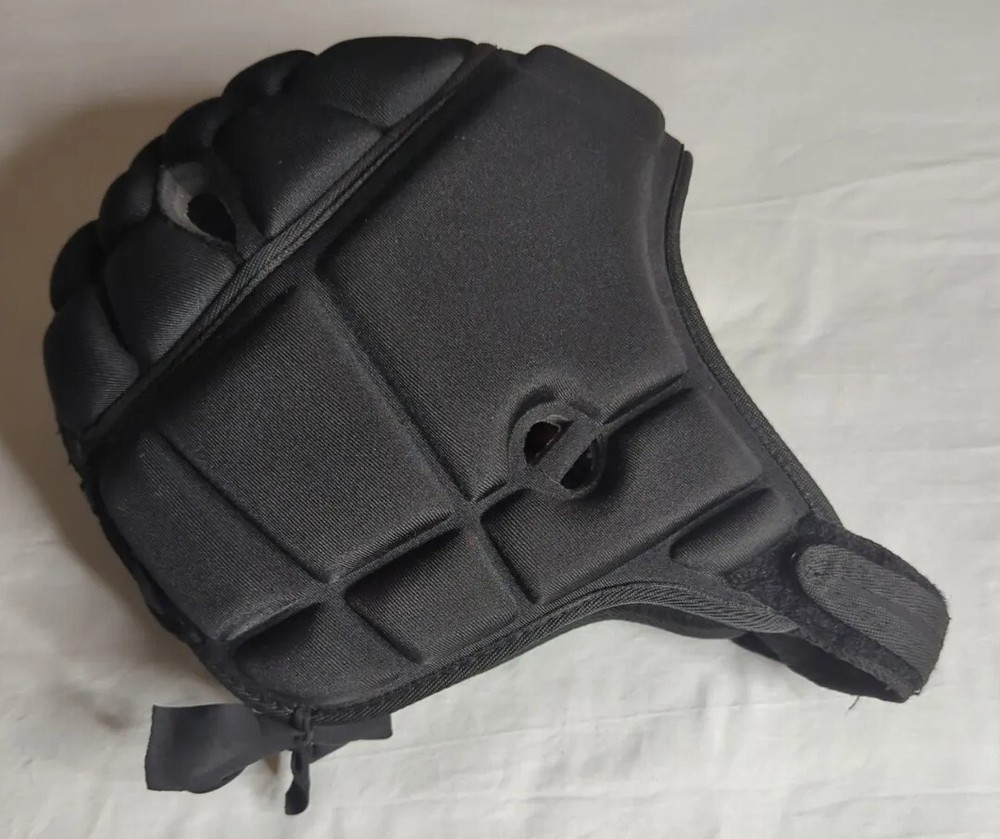 D4 Game Breaker Padded Head Protection Solid Black Size XL