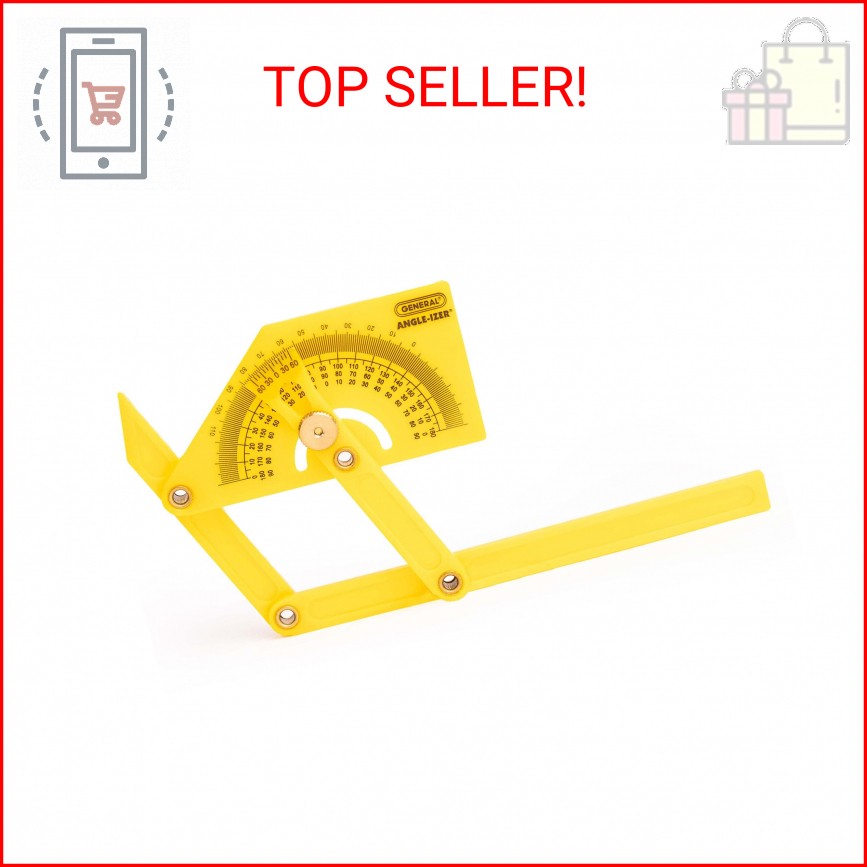 General Tools 29 Plastic Protractor and Angle Finder, Outside, Inside, Sloped An