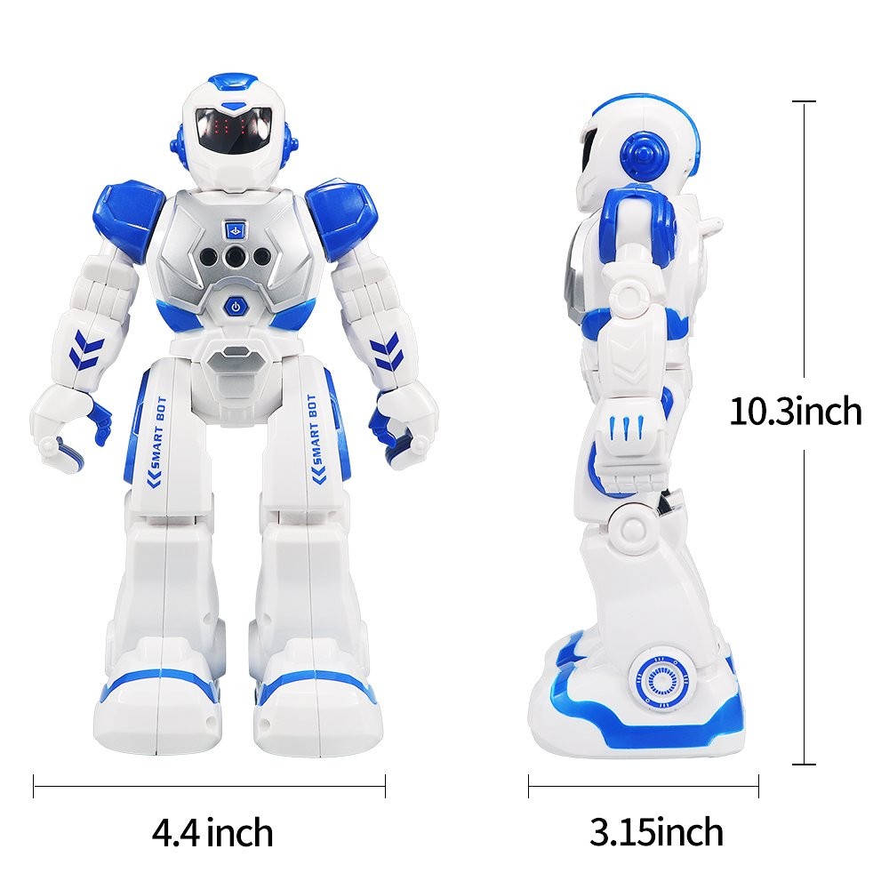 Remote Control Robot For Kids, Intelligent Programmable LARGE SIZE, Blue