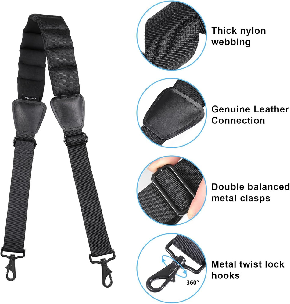 Shoulder Strap, 59” Luggage Shoulder Strap, Universal Bag Strap Replacement f...