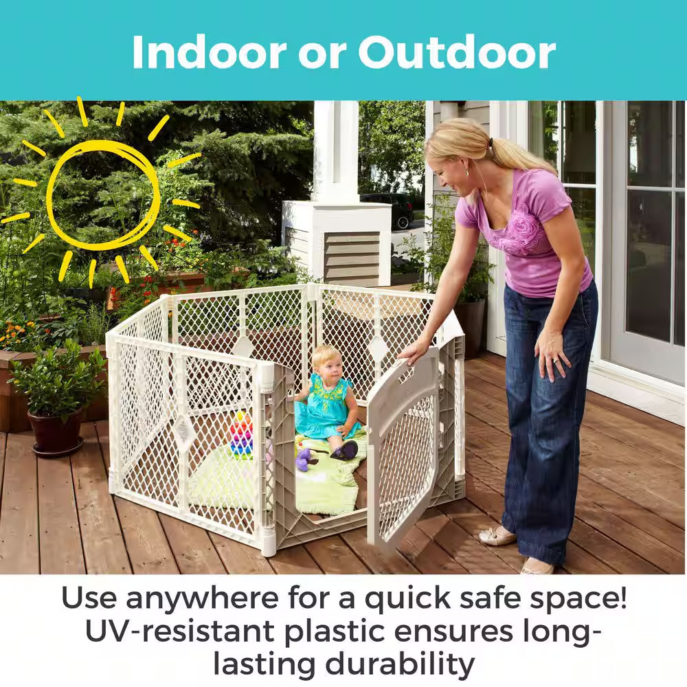 26 In. Superyard Ultimate 6-Panel Baby Play Yard