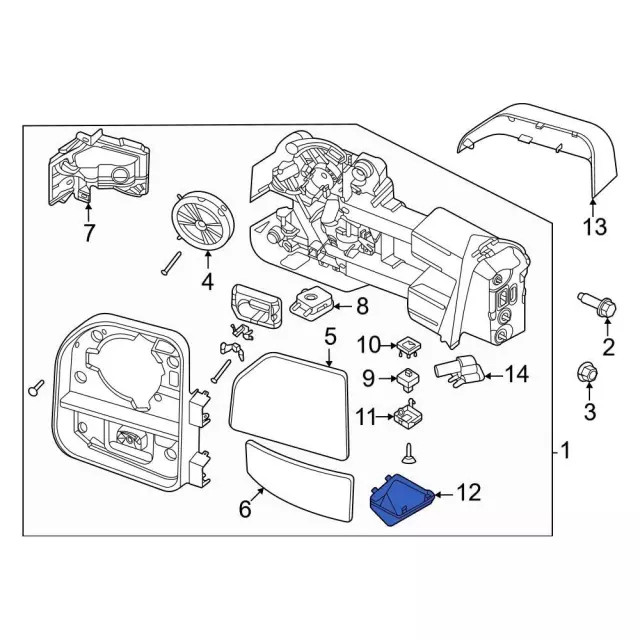 Genuine Ford Lower Cover ML3Z-17A703-AA