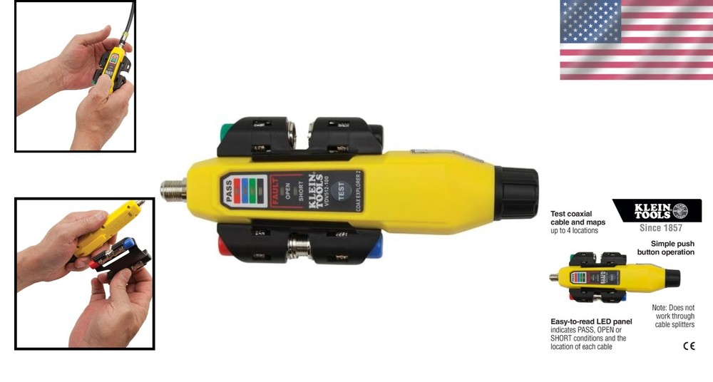 Multi-Functional Klein Tools Coax Explorer 2: Battery-Powered Tester and Mapper